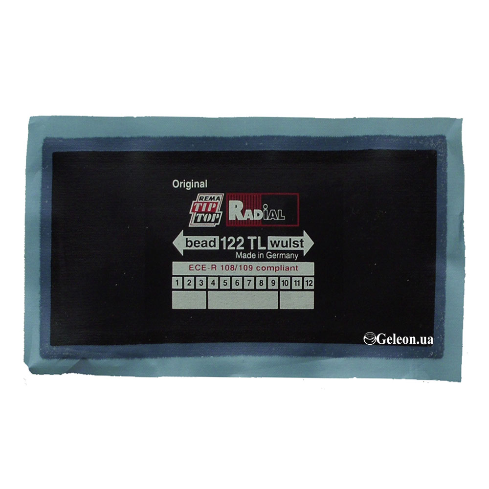 Пластырь RAD 122 TL TIP-TOP кордовый радиальный 10 шт. 75x175mm