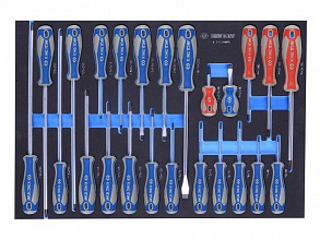 Набор отверток, ложемент, 24 пр. (EVA ложемент) 9-31124MRV KING TONY
