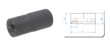 Головка для поврежденных гаек 17 мм 9TD403-17M KING TONY