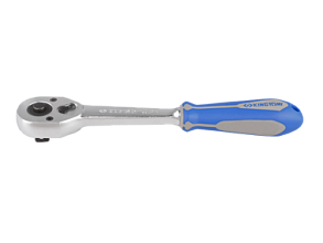 Трещотка 1/2" силовая 32 зуба с двухкомпонентной ручкой 4771-10GR KING TONY