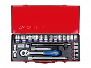 Набор головок 1/2" 24 ед. 12-ти гранные, (10-32mm) 4028MR KING TONY