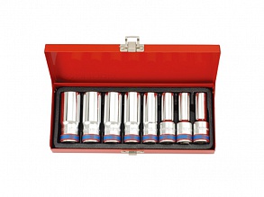 Набор головок 1/2" 8 ед. 6-ти гранные,длинные (12-23mm) 4308MR KING TONY