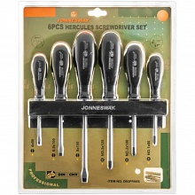 Набор отверток шлиц и крест "HERCULES" SL 4х80-8х150  PH 6 пр., D03PR06S JONNESWAY