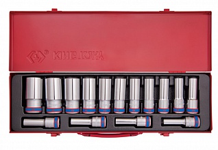 Набор головок 1/2" 15 ед. 6-ти гранные,длинные (10-32mm) 4315MR KING TONY