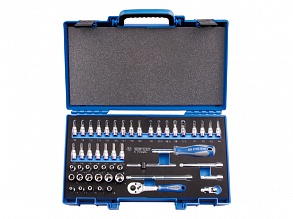 Набор головок 1/4" 50 ед. 6-ти гранные, (4-14mm) 2550MRV KING TONY