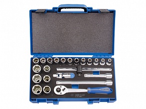 Набор головок 1/2" 23 ед. 6-ти гранные, (8-32mm) EVA ложемент 4523MRV01 KING TONY