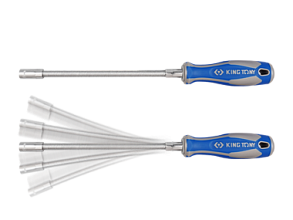 Отвертка торцевая 10 мм, 300 мм, гибкая, для хомутов. 1453-10 KING TONY