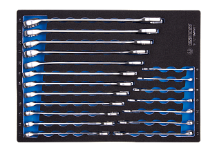 Набор ключей рожково-накидных (6-24mm) 19 ед. в ложементе EVO 9-1219MRV01 KING TONY