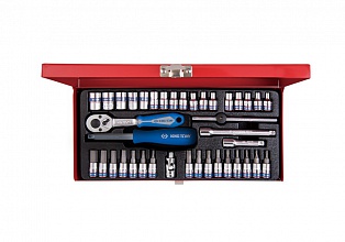 Набор головок 1/4" 39 ед. 6-ти гранные, (4-13mm) 2539MR KING TONY