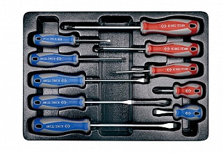 Набор отверток 10 предметов (шлиц-6шт.,филипс-4шт) 9-31110MR KING TONY