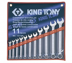 Набор ключей комби 11 ед. (1/4"-15/16") 1211SR KING TONY