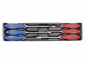 Набор отверток 6 ед. усиленые в ложементе 9-30206MR KING TONY