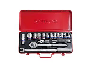 Набор головок 1/2" 16 ед. 6-ти гранные, (10-27mm) 4516MR KING TONY