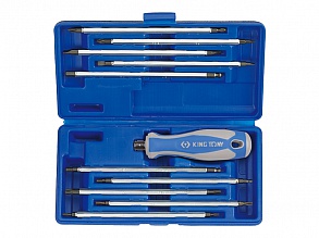 Набор отверток с двусторонними насадками 10 ед. 32518MR KING TONY