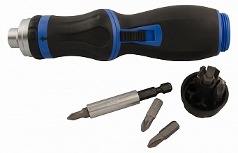 ОТВЕРТКА СО СМЕННЫМИ ВСТАВКАМИ (БИТАМИ), 9 В 1 32809MR KING TONY